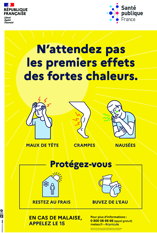 Canicule : ayez les bons réflexes !