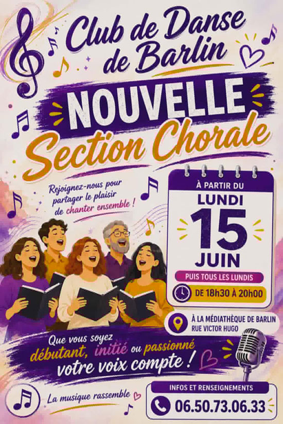 Nouvelle chorale à Barlin