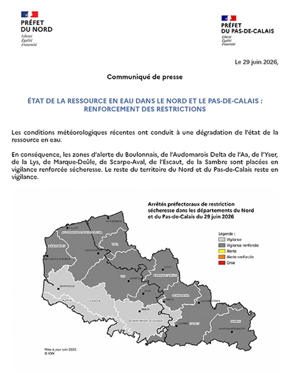 Mesures de restriction applicables dès le 30 juin 2026